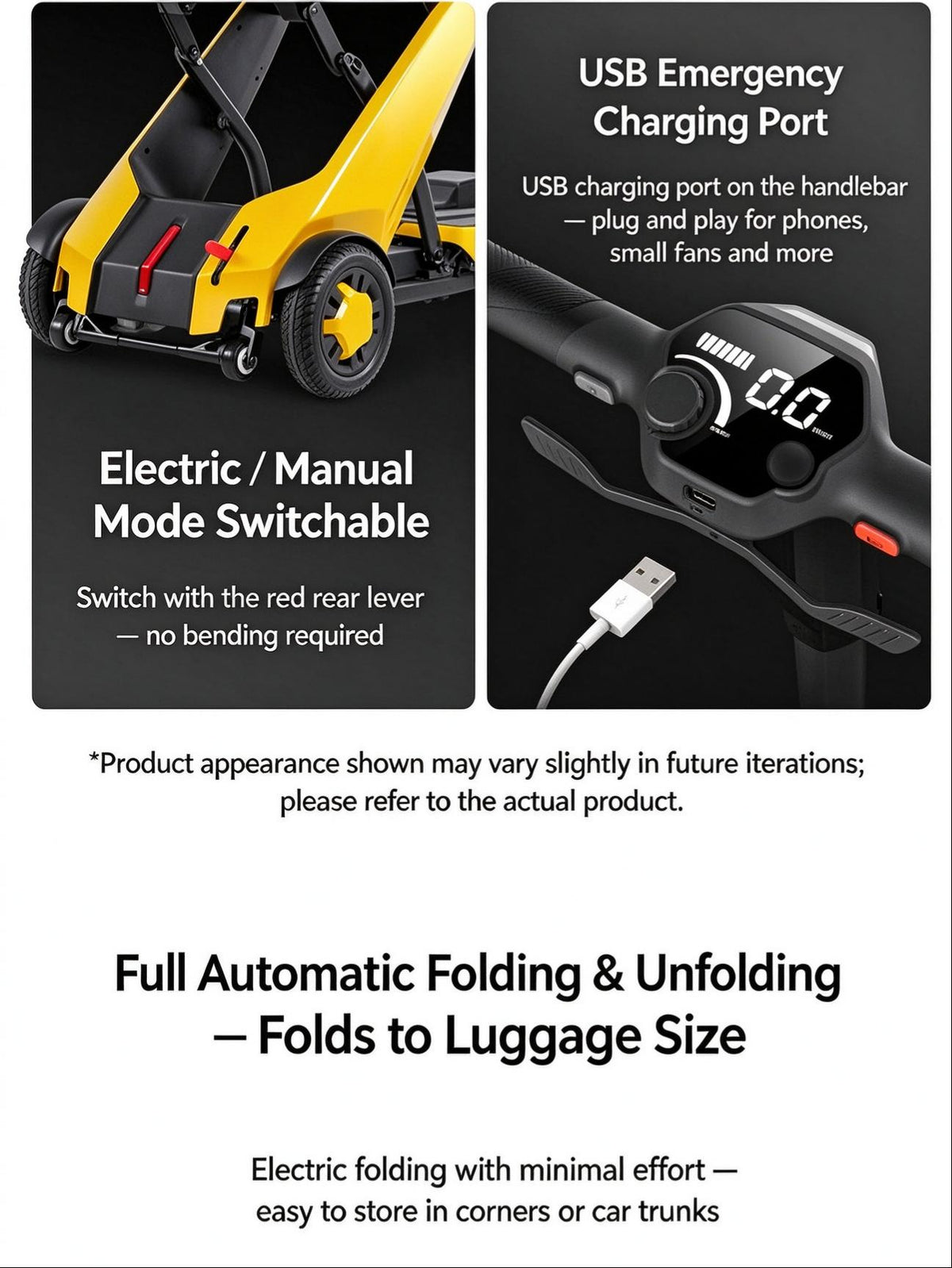 Amblebot FNS01 Portable Folding Mobility Scooter