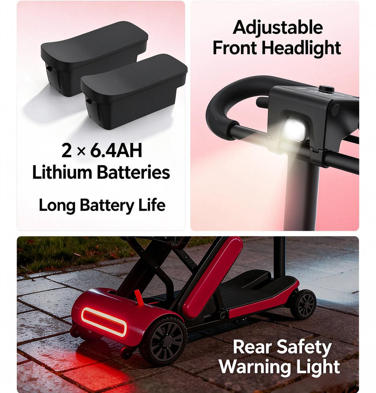 Amblebot KD101  Easy-Fold Travel Mobility Scooter