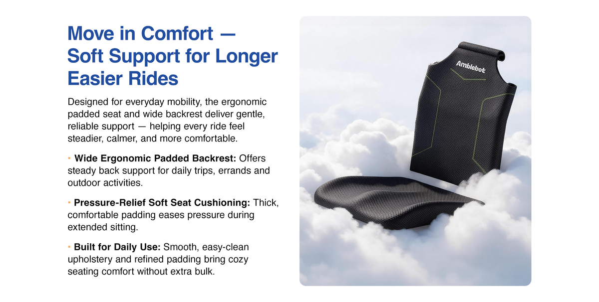 Amblebot "NXN20-208" Lightweight Folding Electric Wheelchair